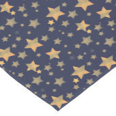 Navy Blue Gold Star Elegante Weihnachten Kurzer Tischläufer (Ecke)