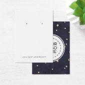 Navy Blue Gold Stars Earring Display Card (Schreibtisch)