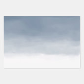 Navy Blue Gold Stars Sky Watercolor Geschenkpapier Set (Vorderseite 3)