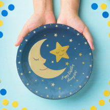 Navy Blue Gold Twinkle Little Star