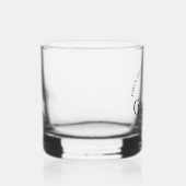 Navy Blue Gold Veterinary School Abschluss Custom Whiskyglas (Rechts)