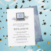 Navy Blue & Gold | Virtual Laptop Bar Mitzvah