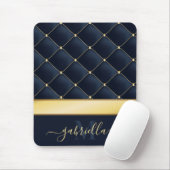 Navy Blue Golden Mousepad (Mit Mouse)