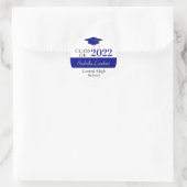 Navy Blue Graduation Party Gunst Sticker (Tasche)