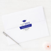 Navy Blue Graduation Party Gunst Sticker (Umschlag)