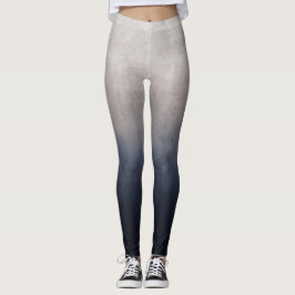 Navy Blue Grau Weiße rustikale Ober Leggings