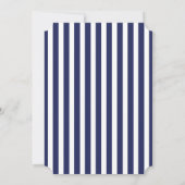 Navy Blue Gray Nautical Wedding Einladung (Rückseite)