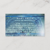 Navy Blue Green Agate Geode Hair Makeup Salon Visitenkarte (Rückseite)