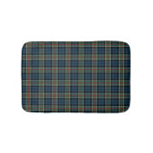 Navy Blue, Green und Red Scottish Tartan Badematte (Vorderseite)