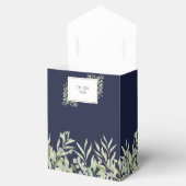 Navy Blue Greenerage Foliage Brautparty Geschenkschachtel (Geöffnet)