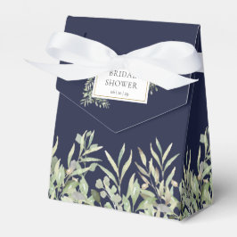 Navy Blue Greenerage Foliage Brautparty Geschenkschachtel