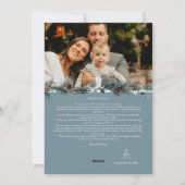 Navy Blue Greenerity Vintage Weihnachten Zwei Foto (Rückseite)