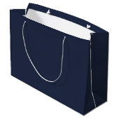 Navy Blue Große Geschenktüte (Rückseite Schrägansicht)