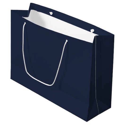 Navy Blue Große Geschenktüte (Vorderseite Schrägansicht)