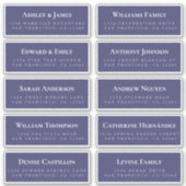 Navy Blue Guest Address Labels ORDER 6" oder 8"! (Vorderseite)