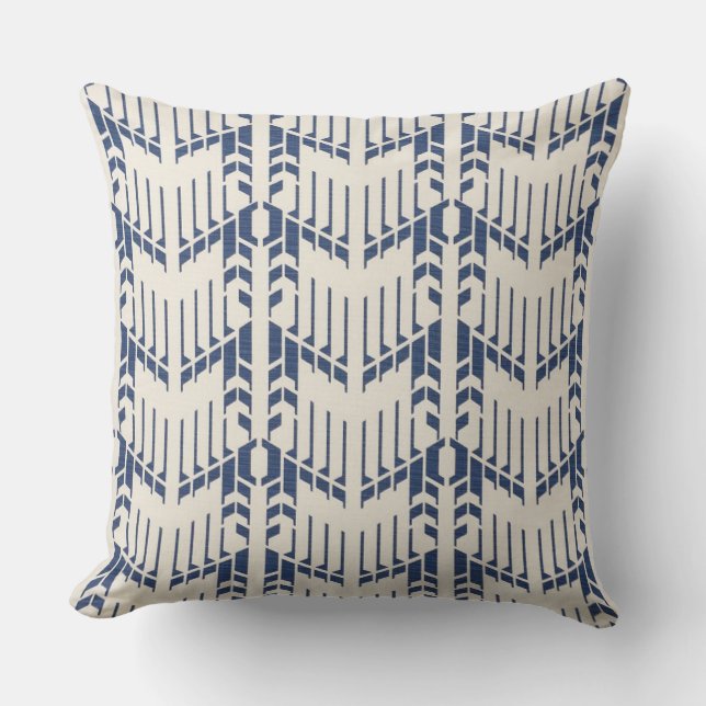 Navy Blue Hamilton Accent Pillow Kissen (Vorderseite)