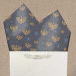 Navy Blue Hanukkah Menorah Star von David Pattern Seidenpapier<br><div class="desc">Dieses Design verfügt über eine goldene Wasserfarbe Menorah und Star of David Muster Set auf einem marineblau Hintergrund. Die Hintergrundfarbe kann buchstäblich in eine beliebige Farbe geändert werden! Wählen Sie einfach das Werkzeug nach Ihren Wünschen aus.</div>