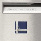 Navy Blue Heart Magnet (In Situ (Geschirrspüler))