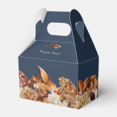 Navy Blue Hochzeit im Herbst Geschenkschachtel (Rückseite)