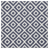 Navy Blue Ikat Diamonds Stoff (Muster)