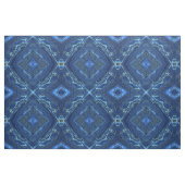 Navy Blue & Imitate Gold Marbour Diamonds Muster Stoff (Fat Quarter (45,7 x 55,9 cm))