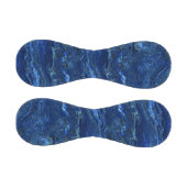 Navy Blue & Imitate Gold Marmor Akrylabstraktion Baseball (Paneele)