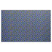 Navy Blue & Imitate Gold marokkanische Mosaikmuste Stoff (Yard (91,4 cm))