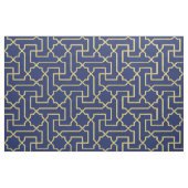 Navy Blue & Imitate Gold marokkanische Mosaikmuste Stoff (Fat Quarter (45,7 x 55,9 cm))