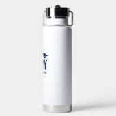 Navy Blue Individuelle Name Abschluss Gift Trinkflasche (Hinten)