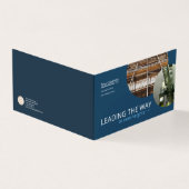 Navy Blue, Ingenieurbroschüre für geflochtenes Fot (Vorderseite)