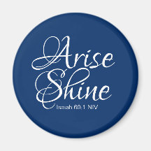 Navy Blue Inspirational Arise und Shine Christlich