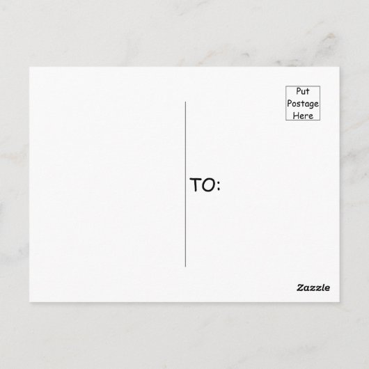 Navy Blue Japanischer Wave mit Red Moon Zeichnend Postkarte (Rückseite)