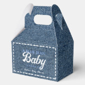Navy Blue Jean Baby Boy Baby Shower  Geschenkschachtel (Vorderseite)