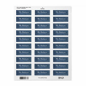 Navy Blue Jean Minimal Return Address (Vorne)