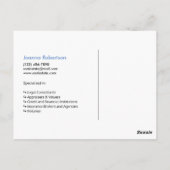 Navy Blue Just verkauft echte Anwesen-Anzeigenvorl Postkarte (Rückseite)