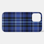 Navy Blue Kariert Case-Mate iPhone Hülle (Rückseite (Horizontal))