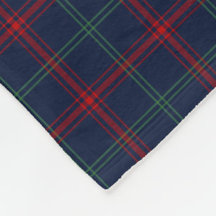 Navy Blue Kariert Lynch Tartan Fleecedecke