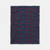 Navy Blue Kariert Lynch Tartan Fleecedecke (Vorderseite)