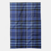 Navy Blue Kariert Tartan Geschirrtuch (Vertikal)