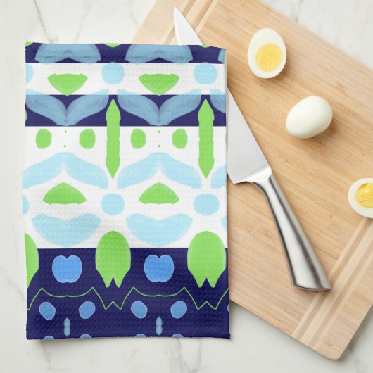 Navy Blue Kitchen Geschirrtuch (Viertel Falte)