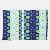 Navy Blue Kitchen Geschirrtuch (Horizontal)