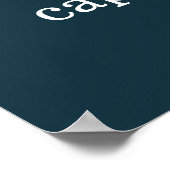 Navy Blue Knot Instagram Fotos Hashtag Zeichen Poster (Ecke)