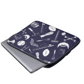 Navy Blue Laptopschutzhülle (Vorne Knopf)