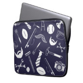 Navy Blue Laptopschutzhülle (Vorderseite Links)