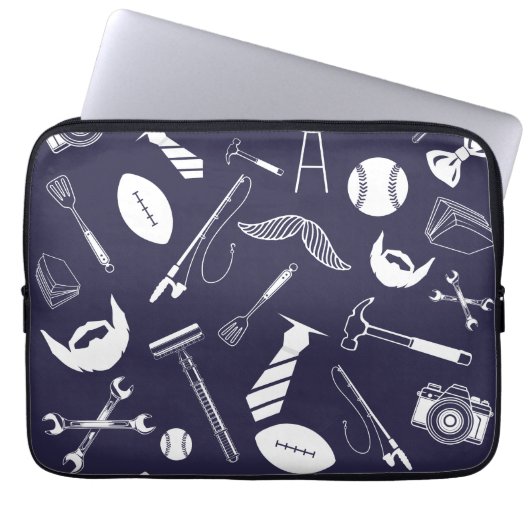 Navy Blue Laptopschutzhülle (Vorderseite)