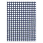 Navy Blue Large Classic Gingham Karo Kariert Tischdecke (Vorderseite)