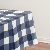 Navy Blue Large Classic Gingham Karo Kariert Tischdecke (Beispiel)