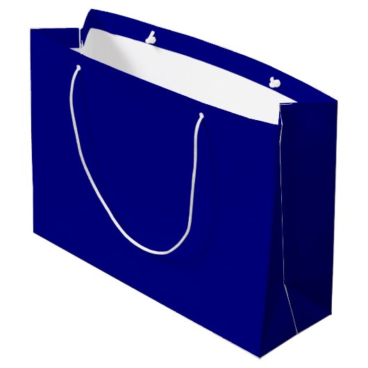 Navy Blue Large Gift Bag Große Geschenktüte (Rückseite Schrägansicht)