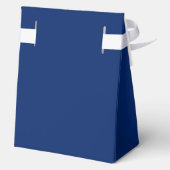 Navy Blue Large Tent Favor Box for Weddings Geschenkschachtel (Rückseite)