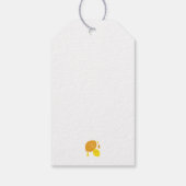 Navy Blue Lemon Art - Erfrischendes Citrus Design Geschenkanhänger (Rückseite)